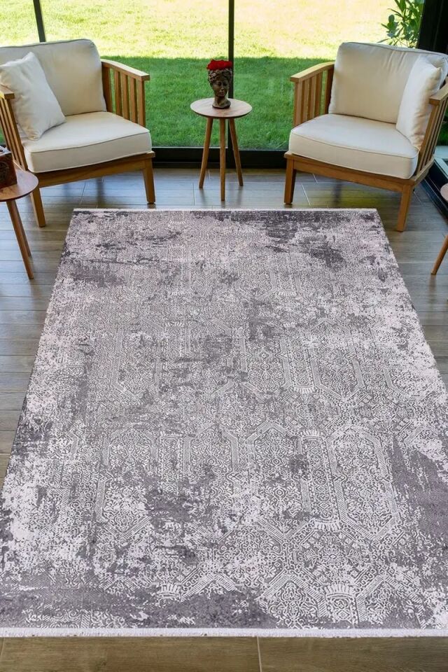 Biblos 9300A Gri Viskon Akrilik Halı