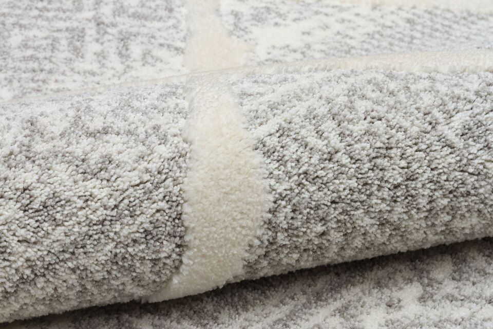 Vogue 1069E - Açık Gri Krem Yumuşak Dokulu Halı 200x290