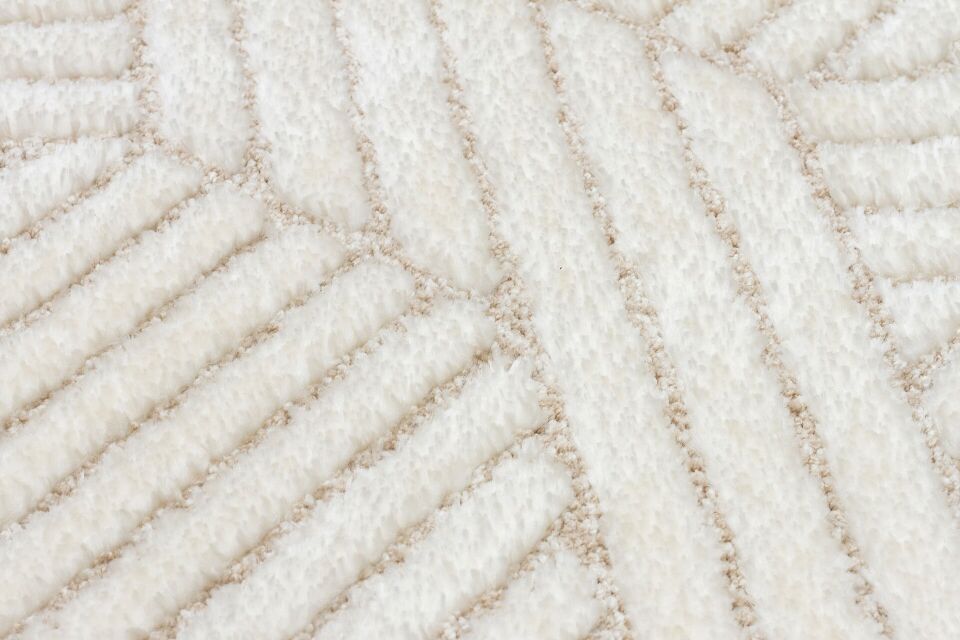 Vogue 10502D - Bej Krem Yumuşak Dokulu Halı