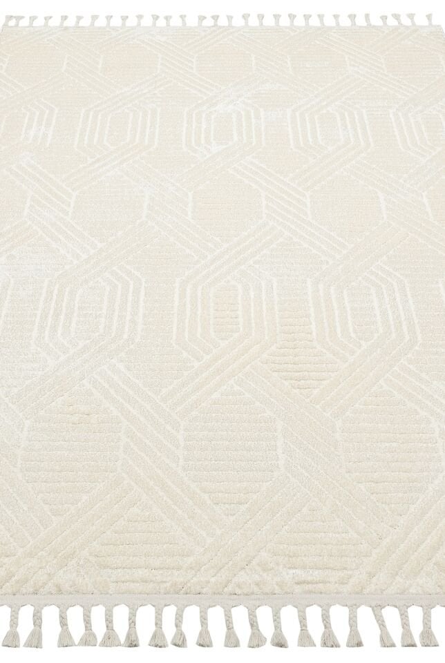 Vogue 10502D - Beyaz Yumuşak Dokulu Halı