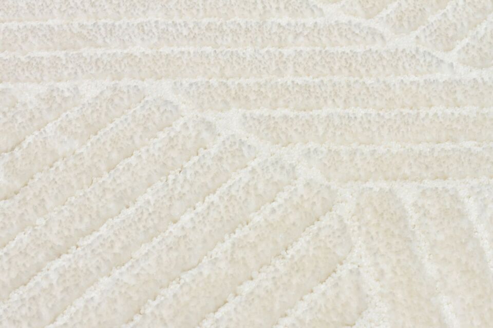Vogue 10502D - Beyaz Yumuşak Dokulu Halı 80x300
