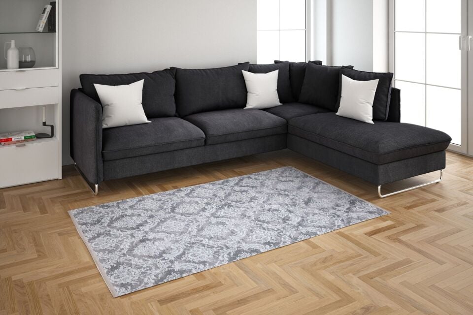 Holl 4808 Krem Gri Akrilik Halı