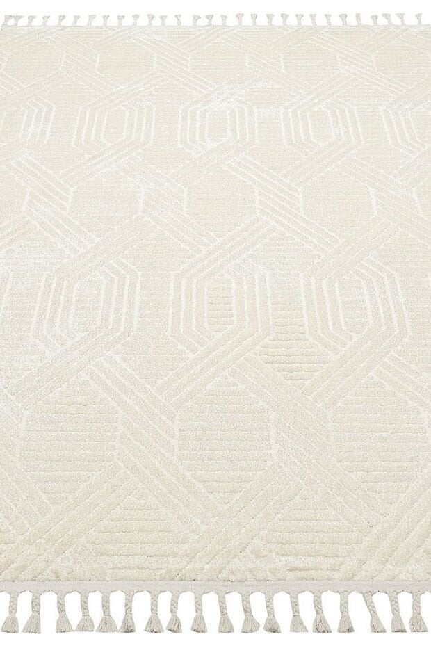 Vogue 10692F - Beyaz Yumuşak Dokulu Halı