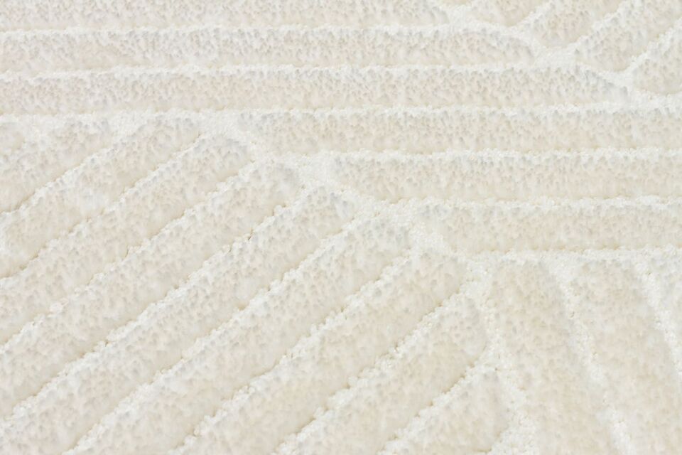 Vogue 10692F - Beyaz Yumuşak Dokulu Halı 80x300