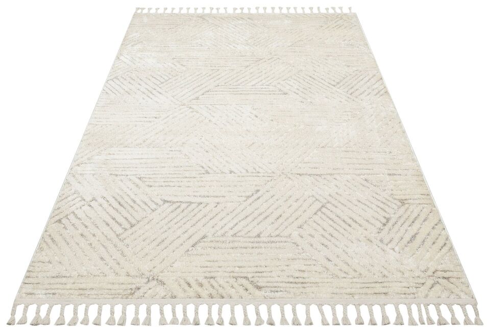 Vogue 11487C - Beyaz Yumuşak Dokulu Halı 100x200