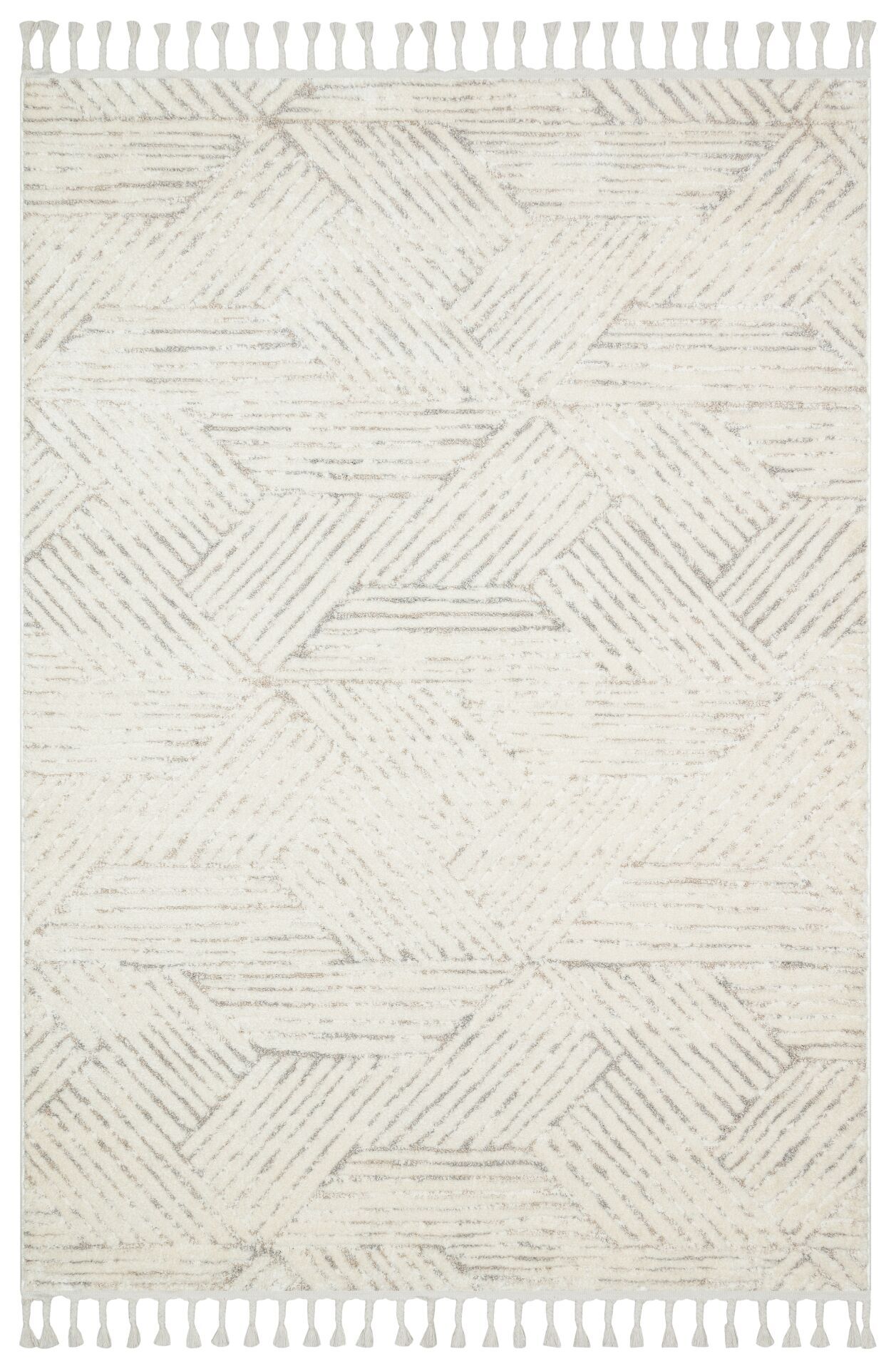 Vogue 11487C - Beyaz Yumuşak Dokulu Halı 100x200