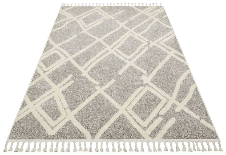Vogue 11891A - Gri Yumuşak Dokulu Halı 80x300
