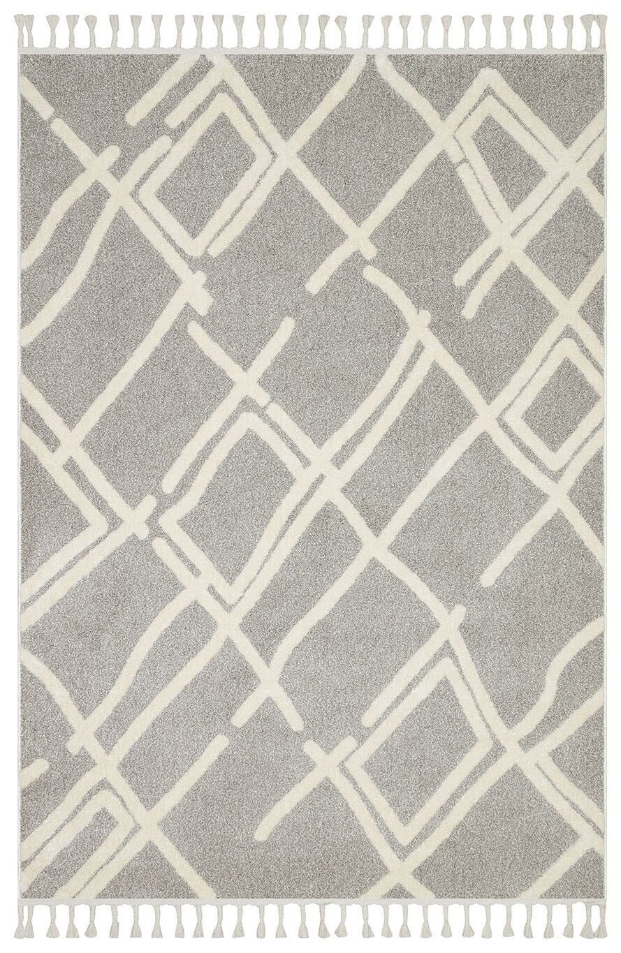 Vogue 11891A - Gri Yumuşak Dokulu Halı 100x300
