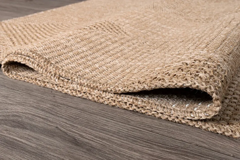 Doku DH002 - Kahverengi Hav Toz Vermez Dokuma Kilim 100x300