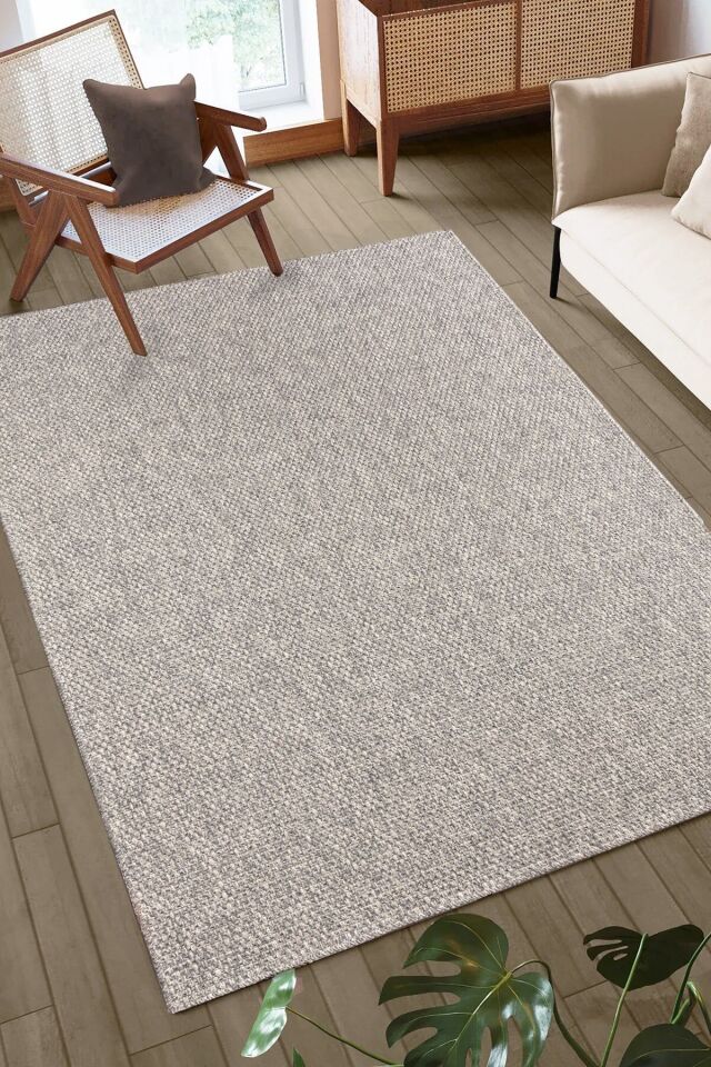 Doku DH003 - Gri Hav Toz Vermez Dokuma Kilim