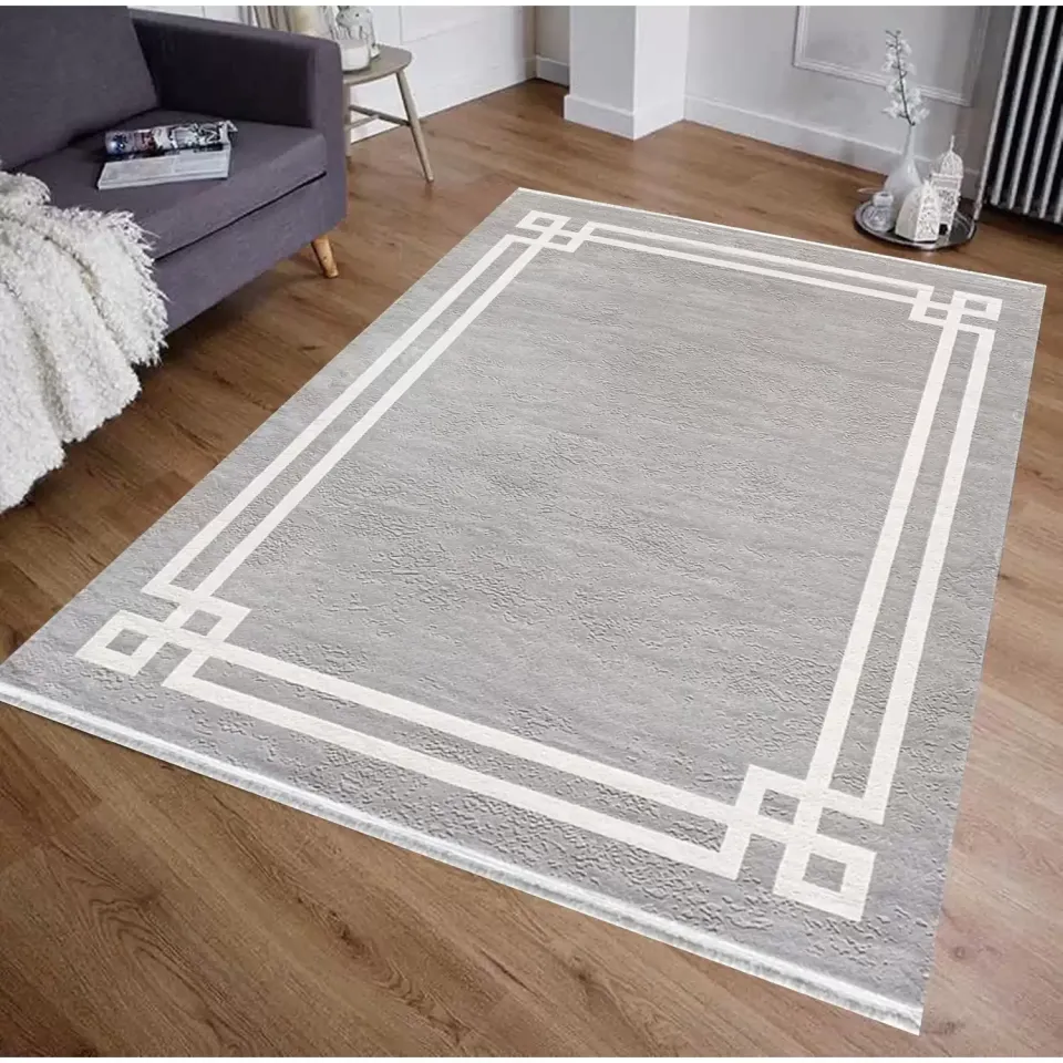 Monet MT18B Gri Krem Art Deco Halı