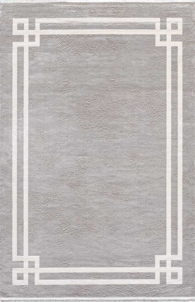 Monet MT18B Gri Krem Art Deco Halı