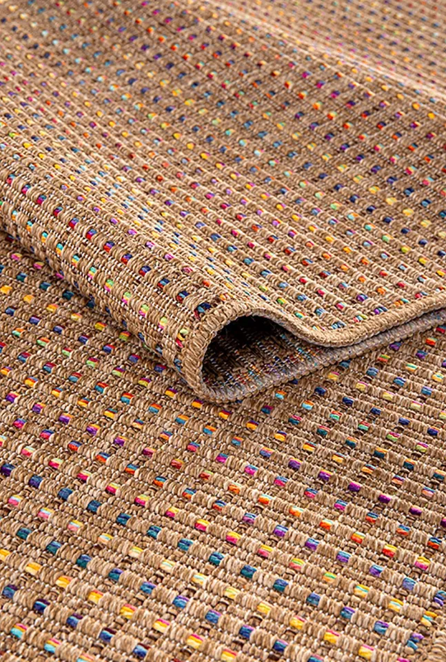 Doku DH005 - Kahverengi Multi Hav Toz Vermez Dokuma Kilim