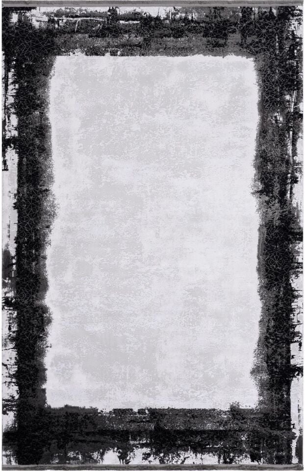 Monet MT40B Beyaz Gri Siyah Halı