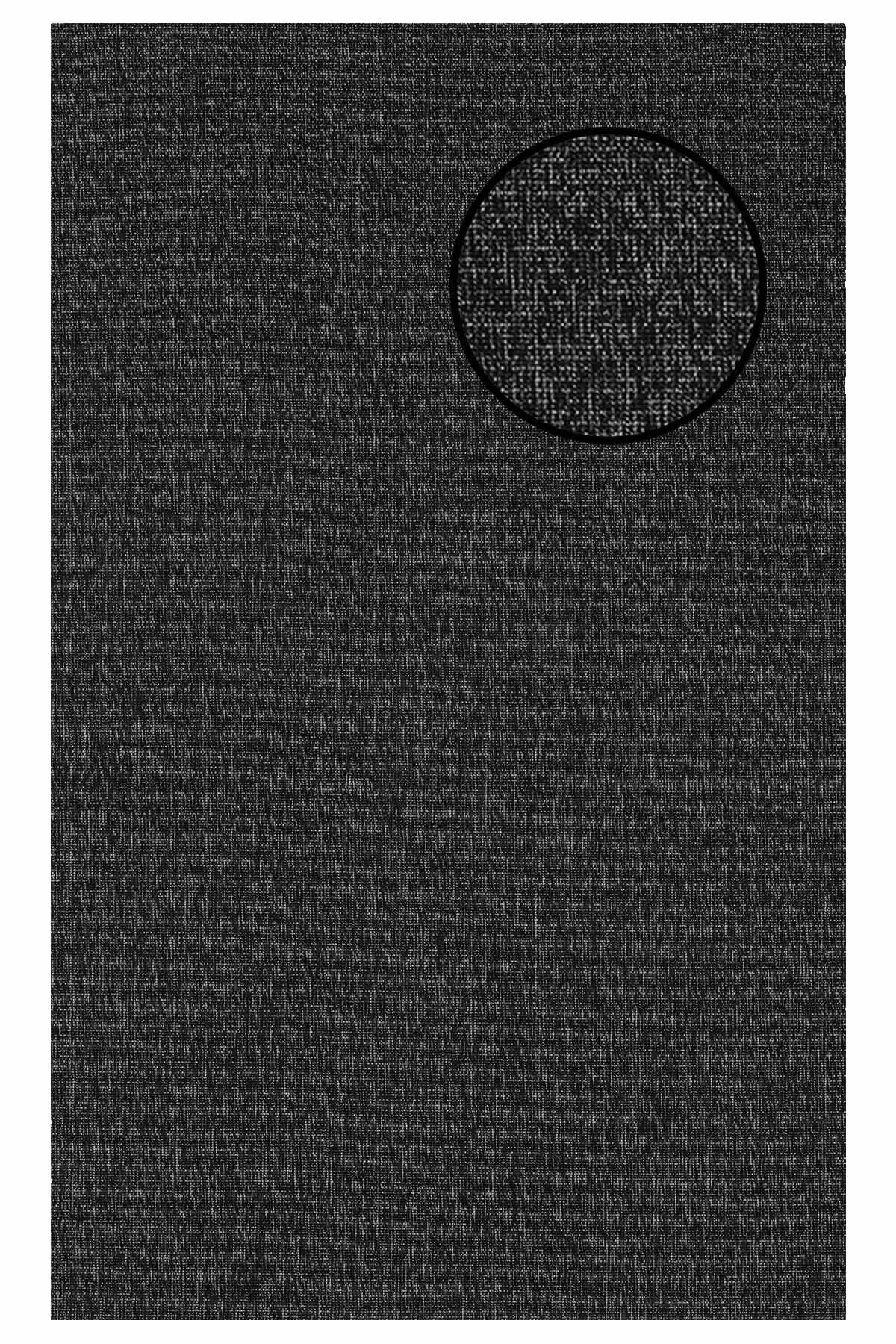1662 Antrasit Düz Dokulu Sisal Halı Bordürsüz - 200x290
