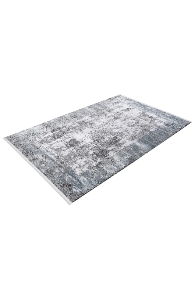 Monet MT43B Gri Mavi Beyaz Halı