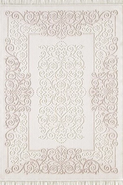 Abiye 5830 Krem Pudra Akrilik Halı