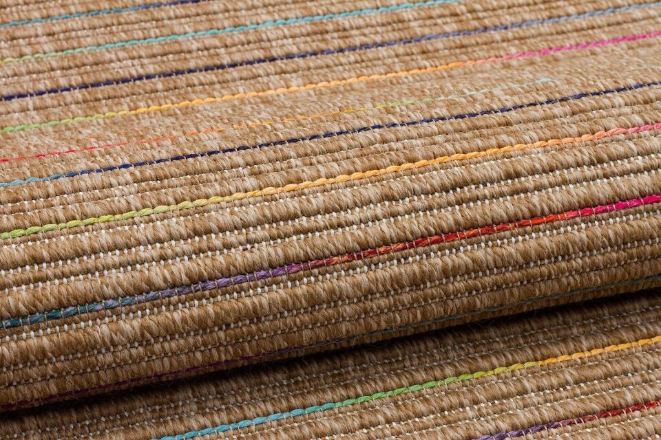 Doku DH009 - Çok Renkli Hav Toz Vermez Dokuma Kilim