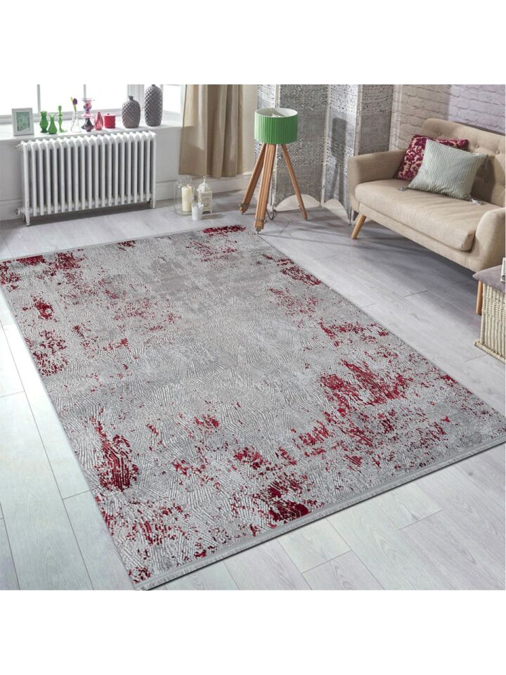 Doku 1082 Gri Mürdüm Akrilik Halı