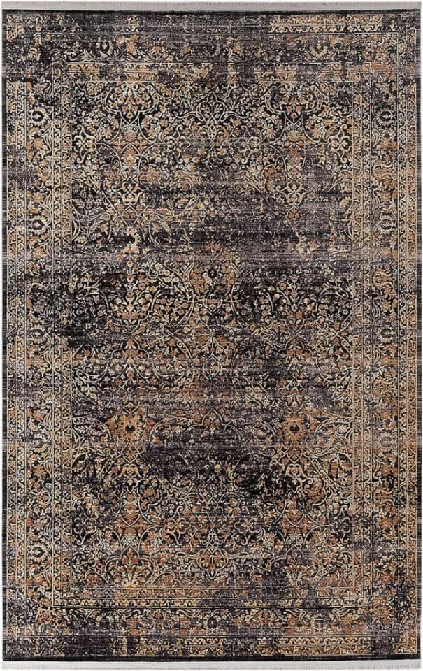Oasis 1867 Sarı Siyah Akrilik Halı