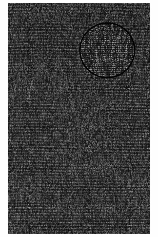 1663 Antrasit Düz Dokulu Sisal Halı Bordürsüz - 100x300