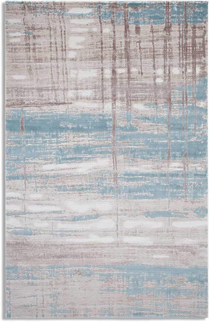 Ahenk 2013 Krem Vizon Turkuaz Akrilik Halı