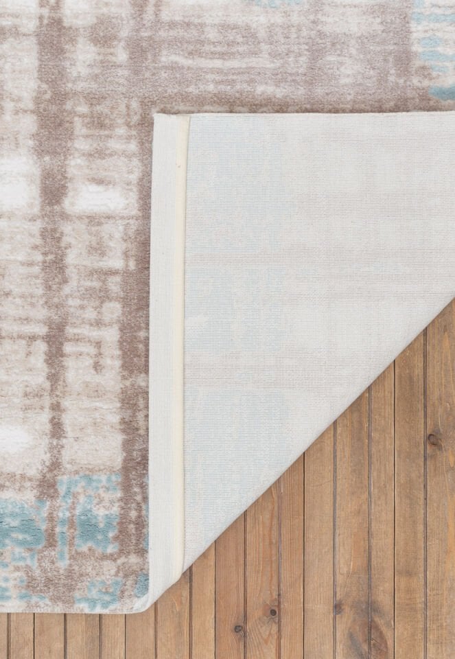 Ahenk 2013 Krem Vizon Turkuaz Akrilik Halı