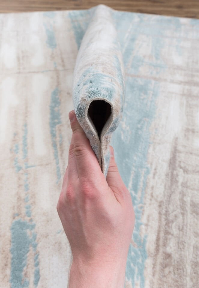 Ahenk 2013 Krem Vizon Turkuaz Akrilik Halı