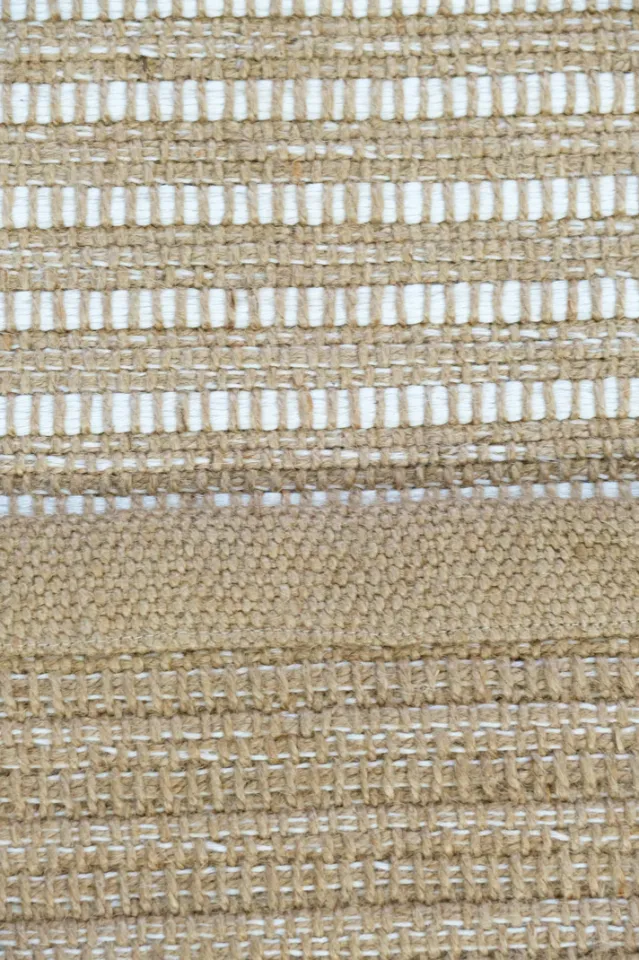 Cross 695 Bej Beyaz Jüt Kilim