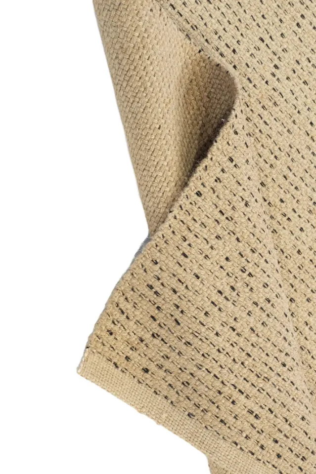 Rustic 692 Bej Siyah Jüt Kilim