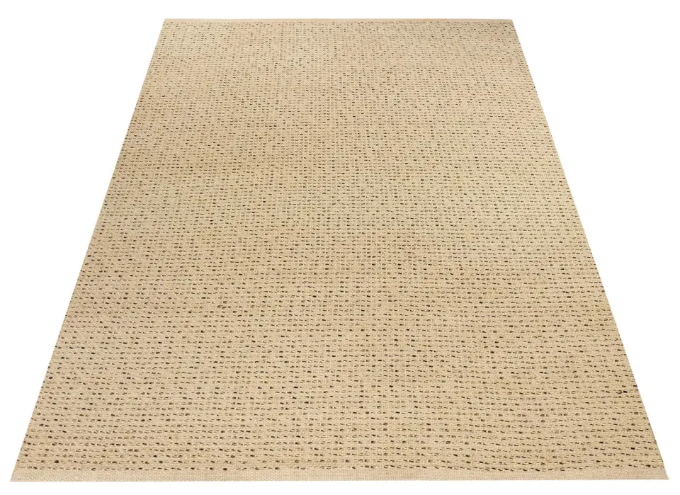 Rustic 692 Bej Siyah Jüt Kilim