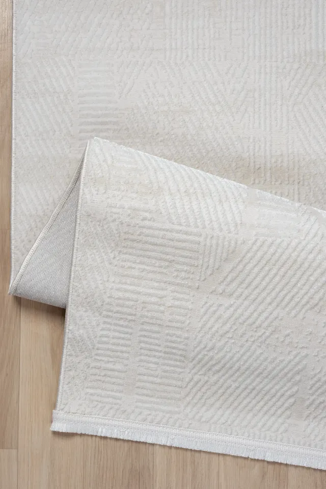Kadifem KD003 - Krem Yumuşak Dokulu Halı