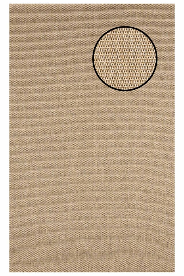 2664 Bej Zincir Dokulu Sisal Halı Bordürsüz - 100x300