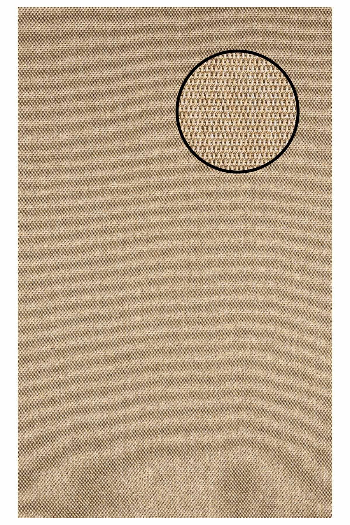 2664 Bej Zincir Dokulu Sisal Halı Bordürsüz - 120x180