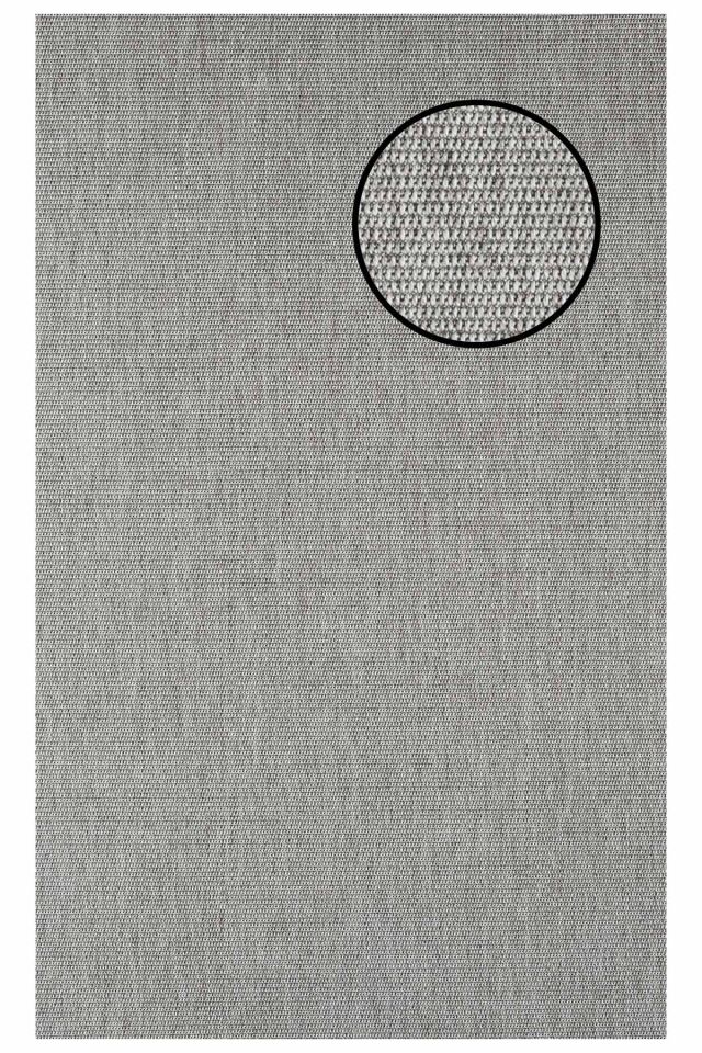 3664 Gri Zincir Dokulu Sisal Halı Bordürsüz - 80x150