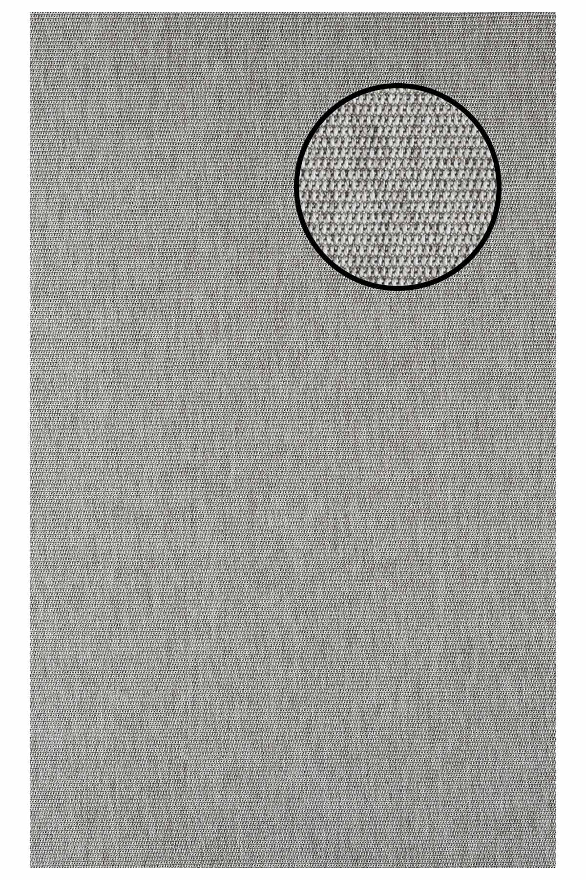 3664 Gri Zincir Dokulu Sisal Halı Bordürsüz - 160x230