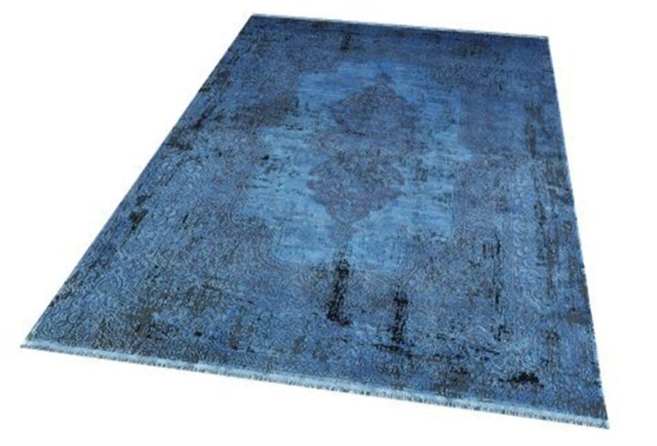 Rainbow 5907D Mavi Siyah Klasik Desen Halı 160x230