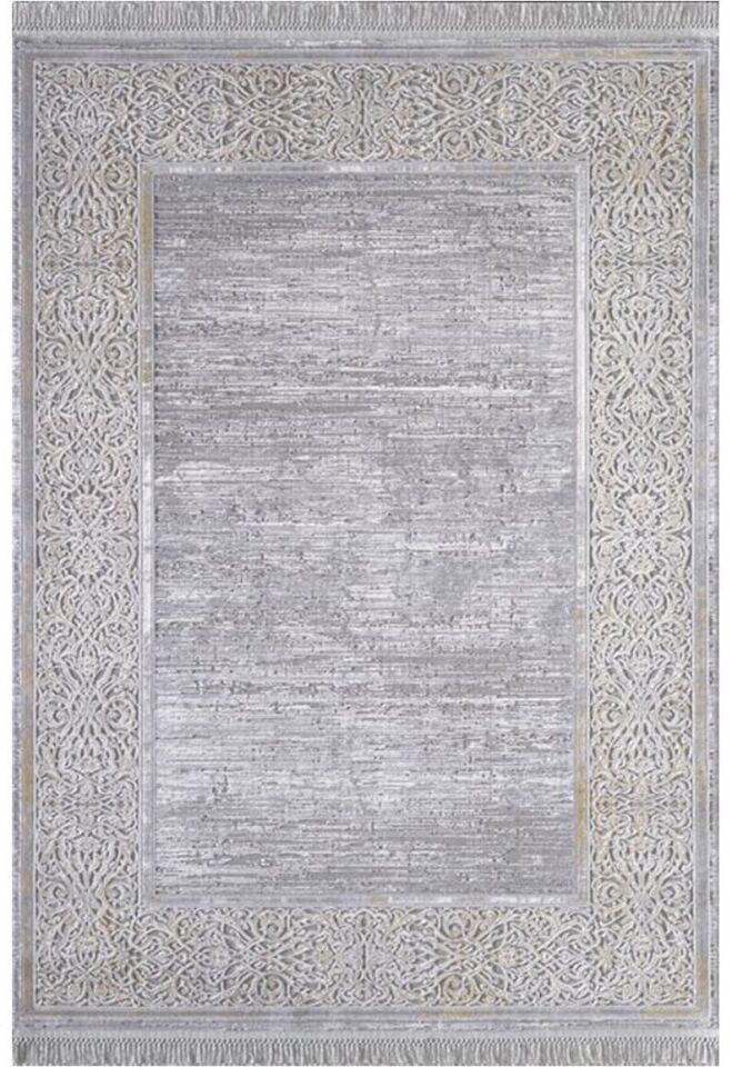 Vintage 0706C Sarı Gri Akrilik Halı 160x230
