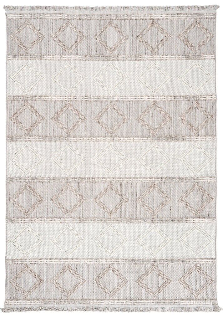 Bohem 381 Ash Krem Bej Gri İskandinav Halı 160x230