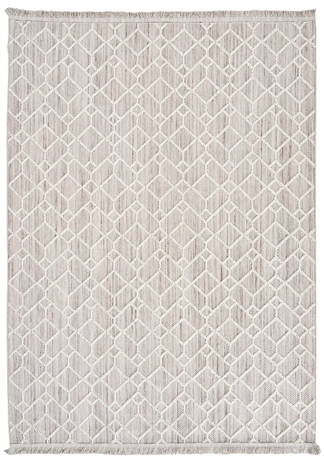 Bohem 382 Slate Gri Krem İskandinav Halı 80x300