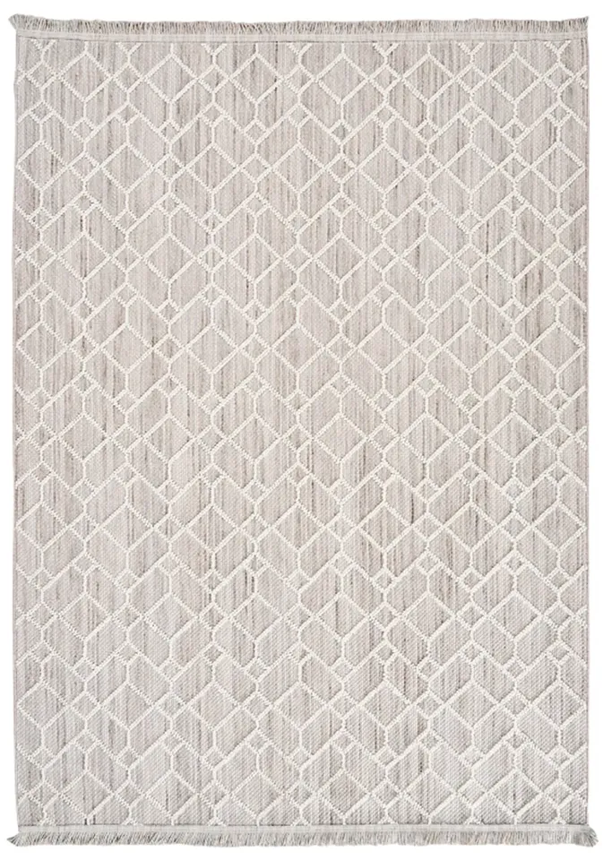 Bohem 382 Slate Gri Krem İskandinav Halı 80x300