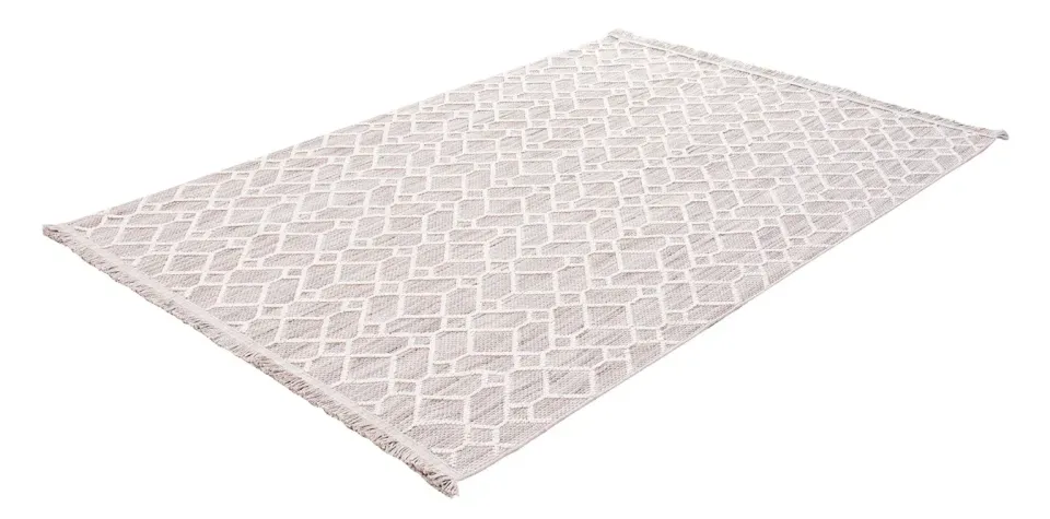 Bohem 382 Slate Gri Krem İskandinav Halı 80x300