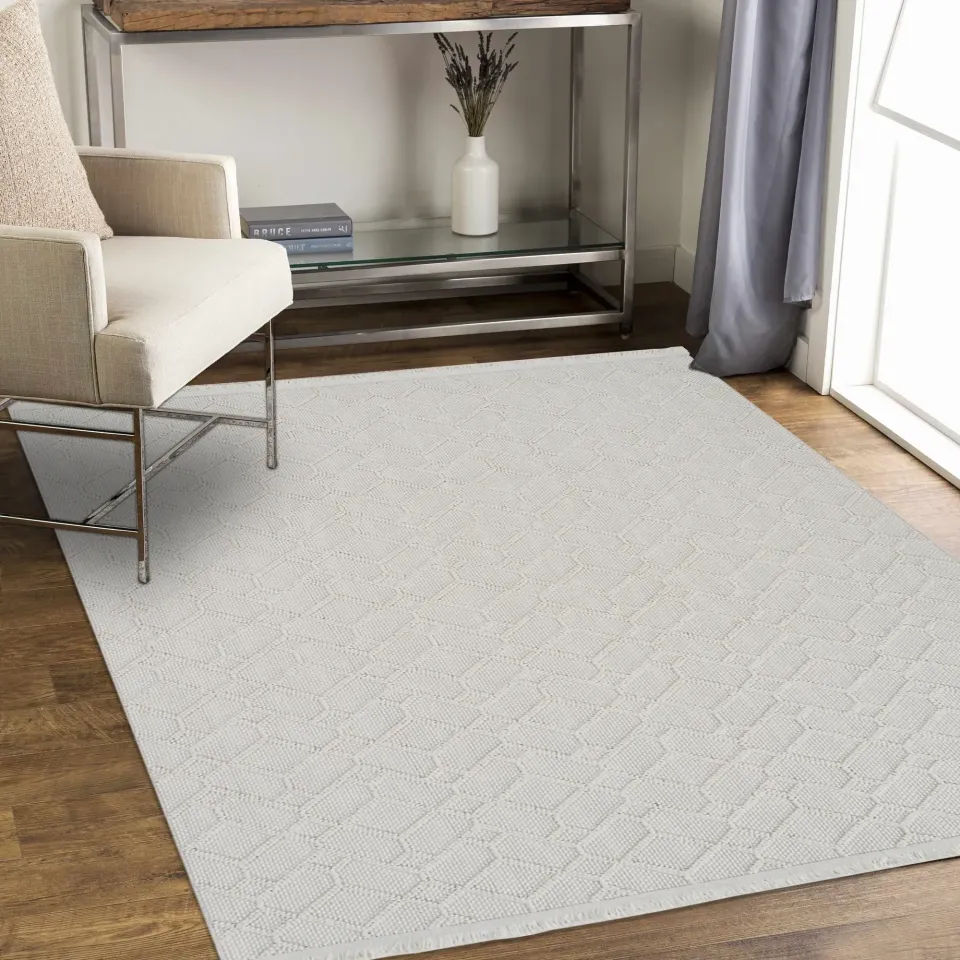 Bohem 383 Lime Krem İskandinav Halı