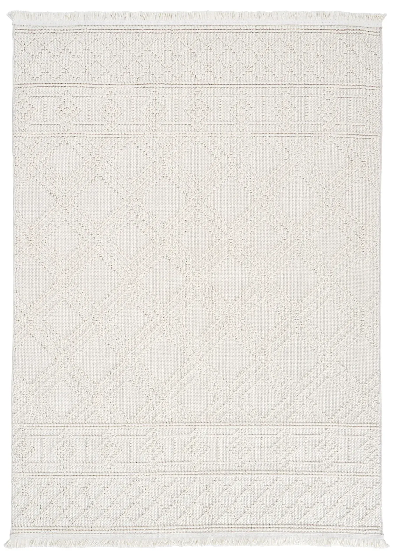 Bohem 388 Choco Krem İskandinav Halı 160x230