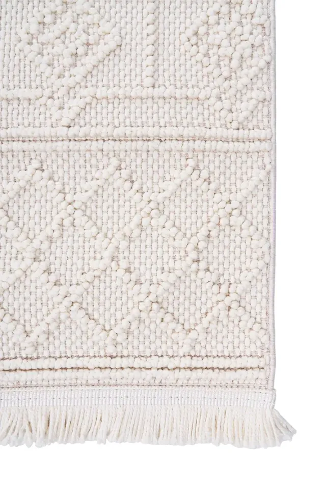 Bohem 388 Choco Krem İskandinav Halı 160x230