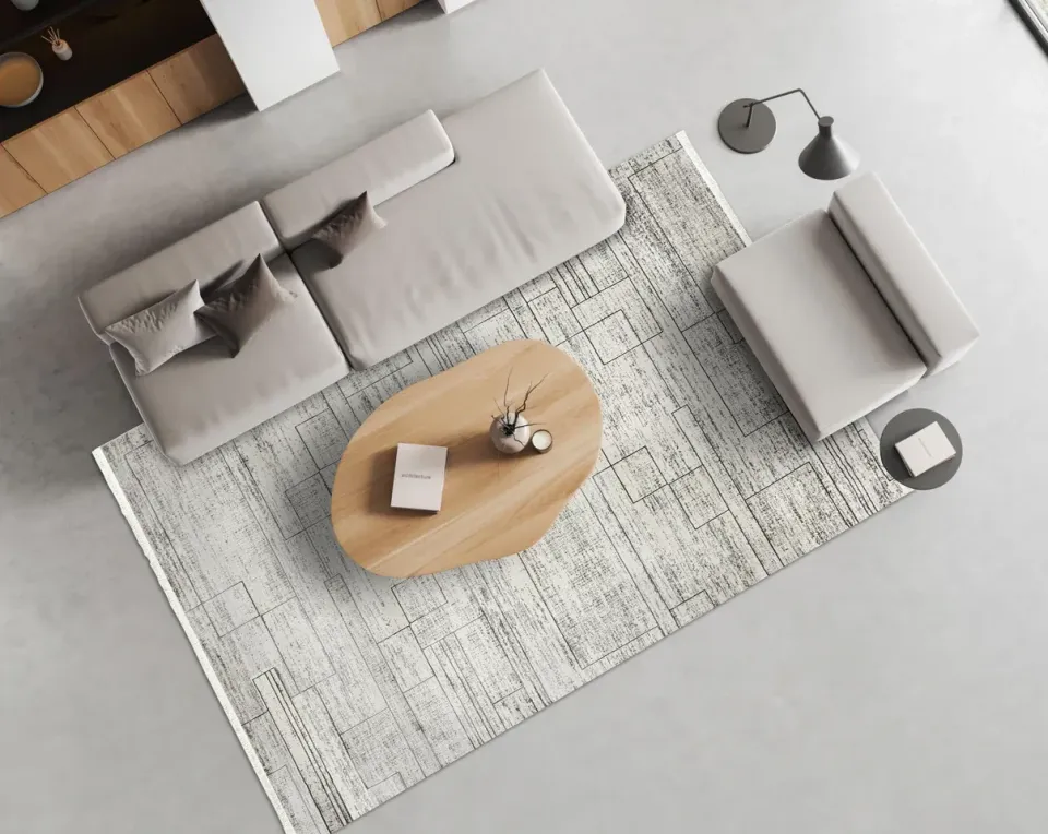 Destiny 8600 Gri Modern Halı 80x300