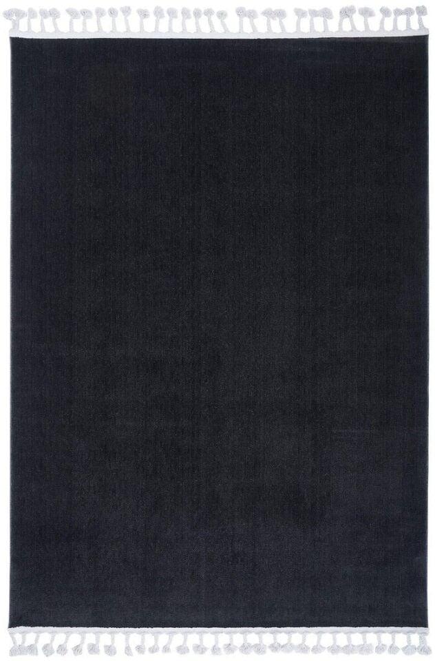 İskandinavv 982A Düz Siyah Modern Halı 120x180