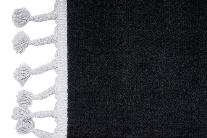 İskandinavv 982A Düz Siyah Modern Halı 120x180