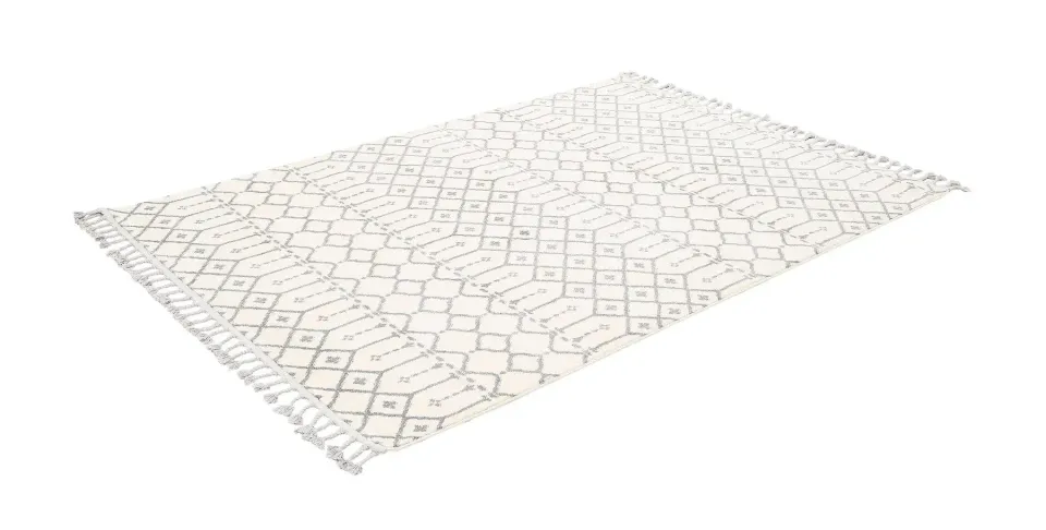 İskandinavv 985A Krem Gri Etnik Halı 120x180