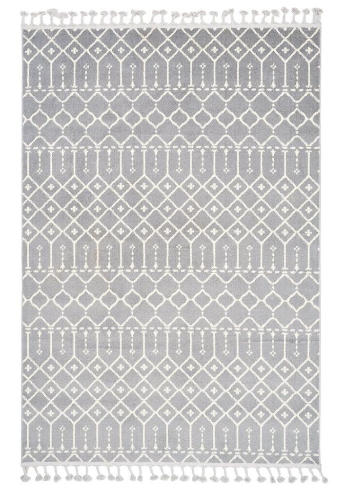 İskandinavv 987A Gri Krem Etnik Halı 120x180